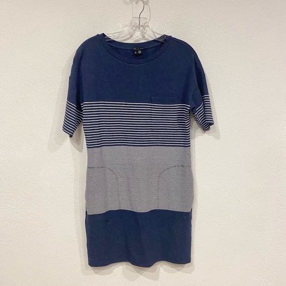 Theory Pelloa Striped Dress Size Medium EUC - Picture 2 of 4